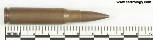 7.62mm NATO Ball  Israel 11-67 ת צ profile view.