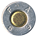 5.56 x 45mm Ball  United States F A 6 9 head view.