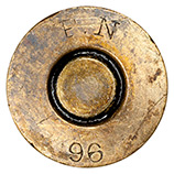 7 x 57mm Mauser Ball  Belgium FN 96 head view.