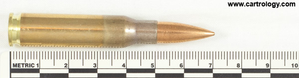 7.62mm NATO Ball  Austria HP 74 IV profile view.