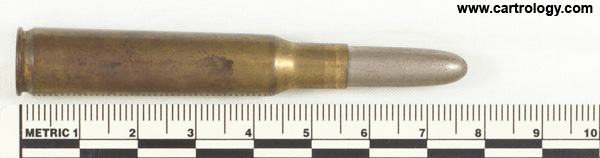 7 x 57mm Mauser Ball  France S.F.M. 18 GG (monogram) 96 profile view.