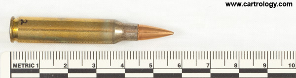 5.56 x 45mm Duplex  United States W C C 8 8 profile view.