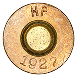 7 x 57mm Mauser AP-T  Austria HP 1927 head view.