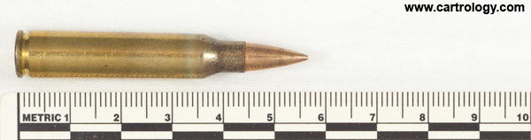 5.56 x 45mm Duplex  United States W C C 8 8 profile view.