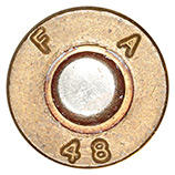 7.62mm pre-NATO Intermediate Case AP  United States F A 48 head view.