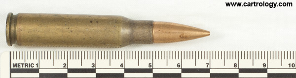 7.62mm NATO Ball  Ethiopia መ ኢ ድ * 78 * profile view.
