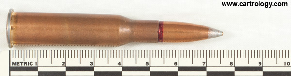 7.62 x 54mm R Ball (LPS)  Bulgaria 10 72 profile view.