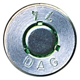 7.62mm NATO Blank  West Germany 74 DAG head view.