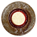 5.45 x 39mm Ball  Soviet Union 539 76 head view.