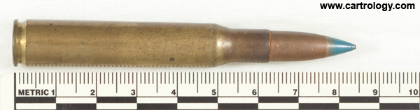 .30-06 Incendiary M1 United States DEN 42 profile view.