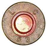 .30-06 Blank M1909 United States L C 53 head view.