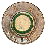 .30-06 Blank M1909 United States L C 61 MATCH head view.