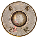 .30-06 Blank M1909 United States 4 2 T W head view.