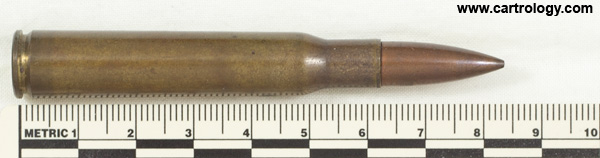 .30-06 Ball  Belgium F N 62 profile view.