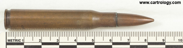 .30-06 Ball  Chile F.M.E. 7.62 58 profile view.