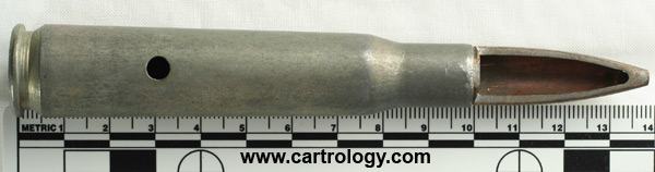 .50 BMG Dummy M2 United States F A 4 profile view.