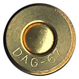 7.62mm NATO Plastic Training  West Germany DAG-67 head view.