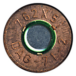7.62mm NATO Plastic Training  West Germany 7.62x51 DAG-71-2 head view.