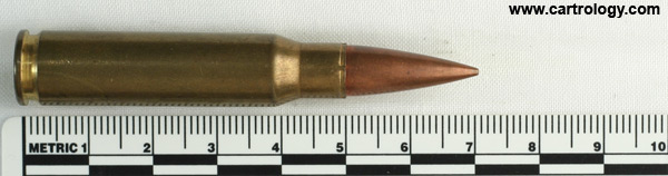 7.62mm NATO Ball  Spain P 7.6 59 profile view.