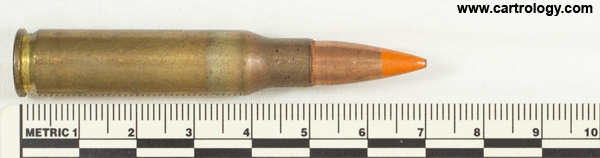 7.62mm NATO Tracer M62 United States ⊕ FA 60 profile view.