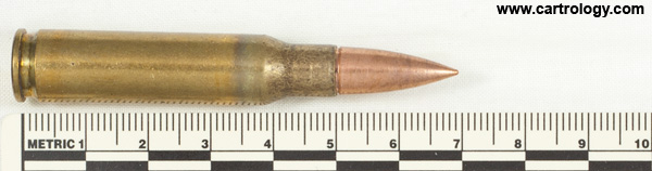 7.62mm NATO Ball  United States W C C 8 5 profile view.