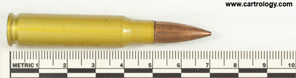 7.62mm NATO Ball  United States FA 66 MATCH profile view.