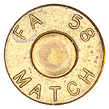 7.62mm NATO Dummy M63 United States FA 58 MATCH head view.