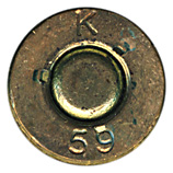 7.62mm NATO Ball  Sweden K 59 head view.