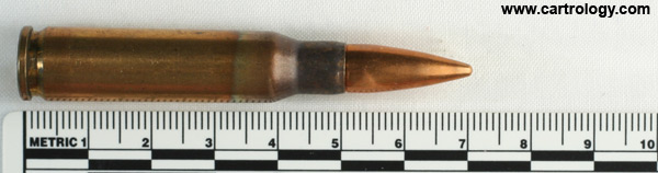 7.62mm NATO Ball  Sweden K 59 profile view.