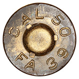 .50 BMG Tracer  United States CAL 50 FA 39 head view.