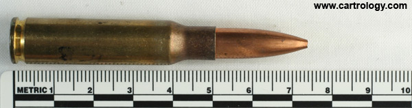 7.62mm NATO Ball (Match)  United States ⊕ RA 60 profile view.