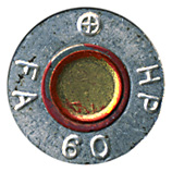 7.62mm NATO Proof M60 United States ⊕ FA 60 HP head view.