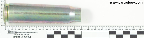 20 x 110mm USN New Unprimed Empty  United States GLN 11-80 20MM MK5 MOD-1 profile view.