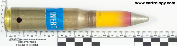 20 x 102mm HEI M56A4 United States  profile view.