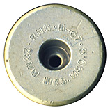 20 x 110mm USN HEI  United States . RNO . 8-67 . 20MM MK5.MOD.0 head view.