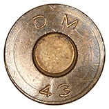 .50 BMG Dummy M2 United States DM 43 head view.