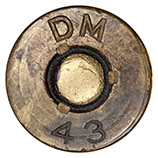 .50 BMG Blank M1 United States DM 43 head view.