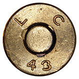 .50 BMG Blank M1 United States L C 43 head view.