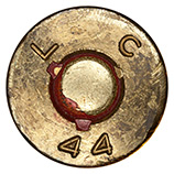 .50 BMG Blank M1 United States L C 44 head view.