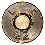 .50 BMG Blank M1 United States L C 44 head view.
