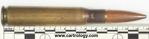.50 BMG Ball  United States T W 5 2 profile view.