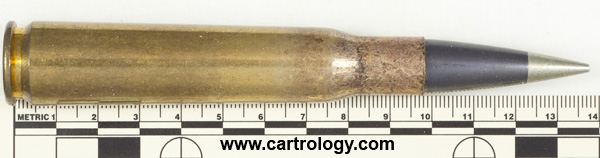 .50 BMG Ball (Match)  United States W C C 9 6 profile view.