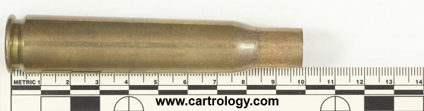 .50 BMG New Unprimed Empty  United States W C C 9 5 profile view.