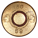.50 BMG Ball  Dominican Republic 50 59 head view.