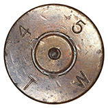 .50 BMG Fired  United States 4 5 T W head view.
