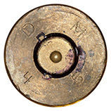 .50 BMG Fired  United States D M 4 5 head view.