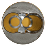 40mm Trebor Prowler-Fouler New Unprimed Empty  United States  head view.