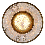 .30 Carbine Ball  Dominican Republic 30 M1 59 head view.