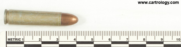 .30 Carbine Ball  United States E C 43 profile view.