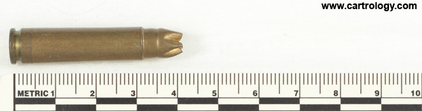 .30 Carbine Grenade Blank M6 United States L C 4 profile view.